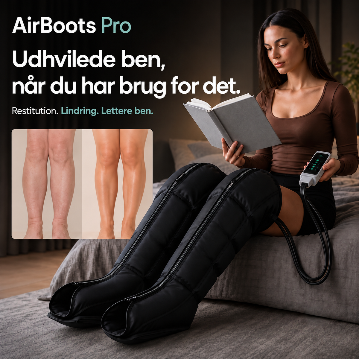 AirBoots Pro® – kompressionsmassage til benene
