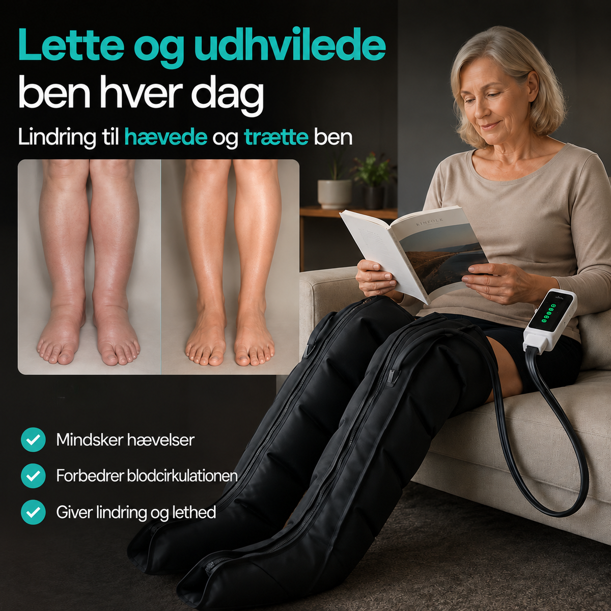AirBoots Pro® – kompressionsmassage til benene