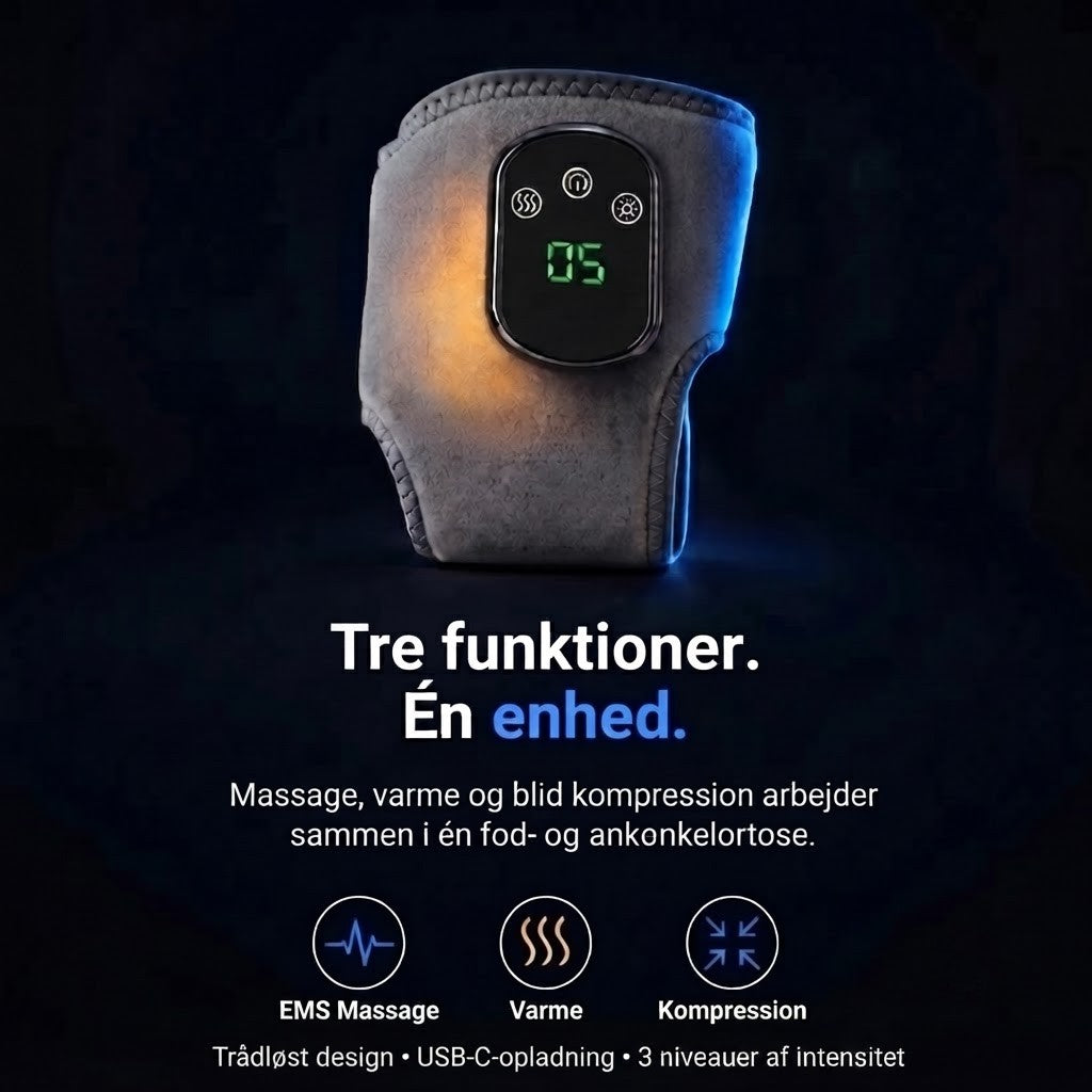 FootMotion Pro® – Terapeutisk 3-i-1 fodmassageapparat