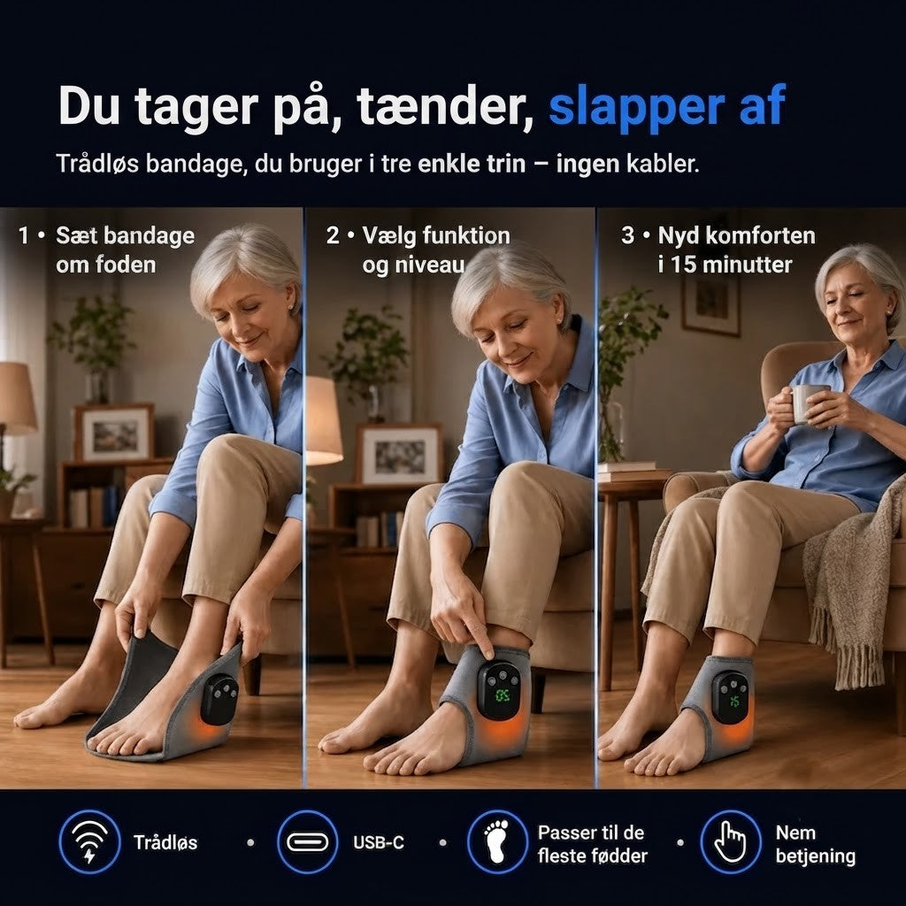 FootMotion Pro® – Terapeutisk 3-i-1 fodmassageapparat